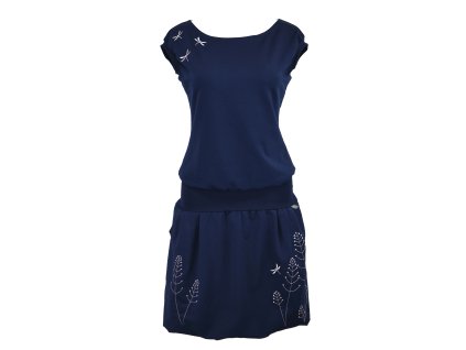 Balonová šatovka - modrá s vážkou