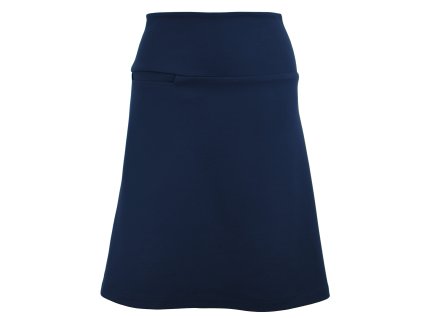 Áčková sukně s kapsou - modrá 2