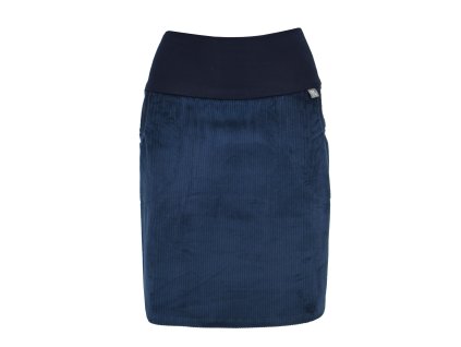 Pouzdrová sukně - manšestrová - modrá