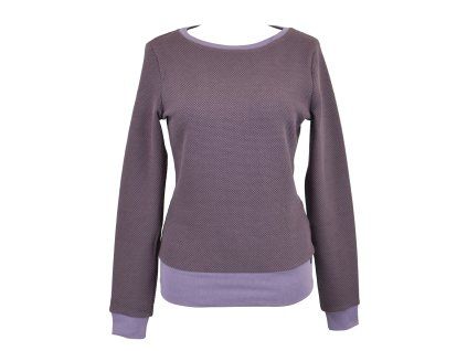 Mikina - vzor - levandulová