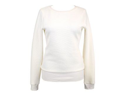 Mikina - vzor - smetanová