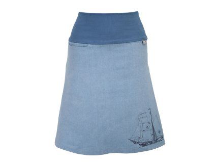 Áčková sukně s kapsou - loď