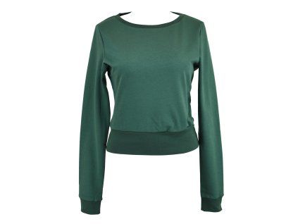 Mikina krátká - zelená