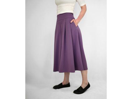 Kalhotová sukně LISABON - levandulová