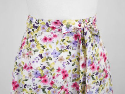 Zavinovací sukně - luční kvítka