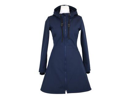 Softshellový kabát - půlkolový - námořnicky modrý