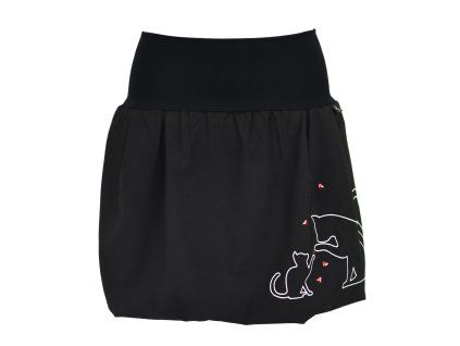 Balónová sukně - černá - kočky