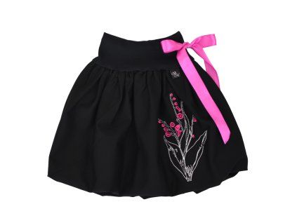 Dětská sukně - černá a zvonky