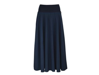 Maxi půlkolová sukně - tmavě modrá