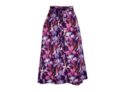 Zavinovací sukně - tmavé kosatce 4