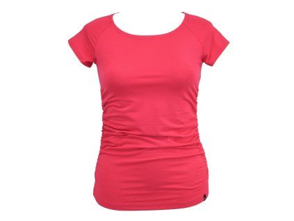Tričko řasené - bambus - magenta