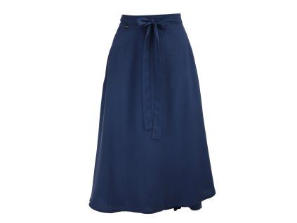 Zavinovací sukně - tmavě modrá - viskóza