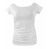 Tričko řasené - bílé