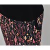 Pouzdrová sukně - tmavá s kvítky