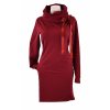 Mikinové šaty - bordó