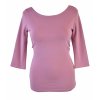 Tričko s 3/4 rukávem - fialkové