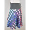 Půlkolová sukně - lentilky
