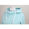 Mikina do pasu - s kapucí - blankytná
