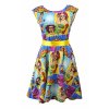 Půlkolové šaty - bláznivý komiks