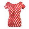 Tričko - velké puntíky červené