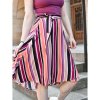 Zavinovací sukně - barevné pruhy - II. JAKOST