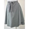 Zavinovací sukně - šedá s pruhy C
