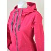 Softshellový kabát - základní - sytě růžový s puntíčky