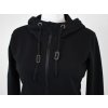 Krátká mikina na zip - černá 3