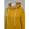 Mikinové šaty - hořčicové