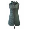Vesta - dlouhá prošívaná - zelená