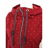 Softshellový kabát - základní - červený puntíkatý