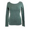 Tričko s dlouhým rukávem - zelené kropenaté