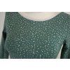Tričko s dlouhým rukávem - zelené kropenaté