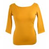 Tričko 3/4 rukáv - mango