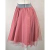 Kolová sukně tylová - třpytivá růžová