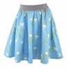 Půlkolová sukně - do gumy - sněženky
