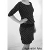 Šaty s pouzdrovou sukní - černé s puntíky 5