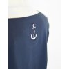 Tričko oversize - tmavě modré s kotvičkou