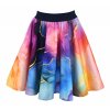 Kolová sukně - do gumy - duhový mramor