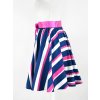 Kolová sukně - do gumy - letní pruhy