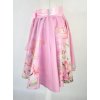 Kolová sukně - do gumy - růžové lilie
