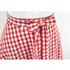 Zavinovací sukně - červenobílý kanafas - velká kostka