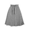 Zavinovací sukně - černobílý kanafas - velká kostka 2