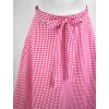 Zavinovací sukně - růžový kanafas - malá kostka 2