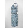 Letní šaty - modrý reliéf 3