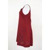 Áčkové šaty s laclem - vínové 4
