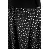Půlkolová sukně - do gumy - černá s puntíky II 3