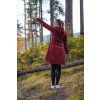 Black Mountain Softshellový kabát - áčkový - vínový – fotografie 14