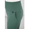 Kalhoty - šedozelené - základní délka 3