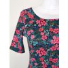 Tričko s delším rukávkem - květy plamenky 2